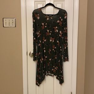 Long Sleeve Dress with Crisscross Back Detail